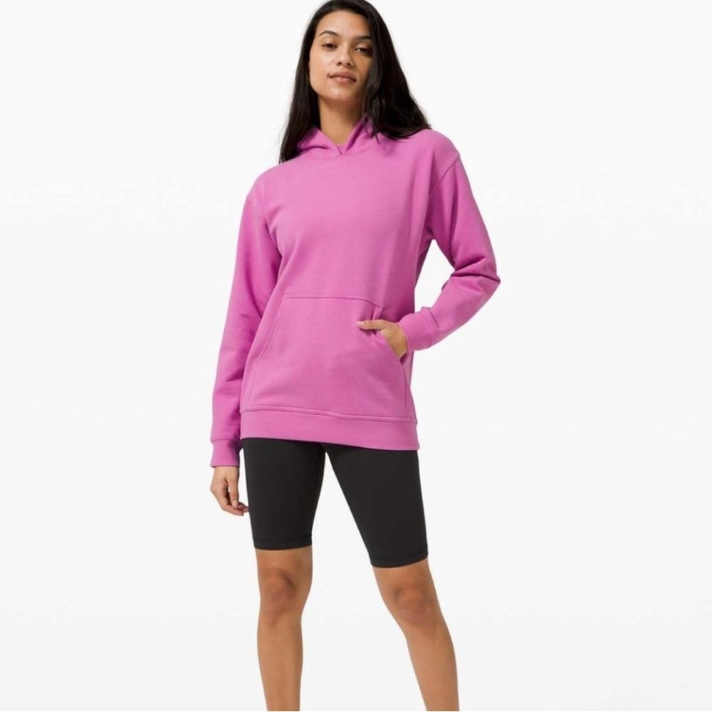 Lululemon All Yours Hoodie Magenta Glow size Small cozy Outdoor Sporty